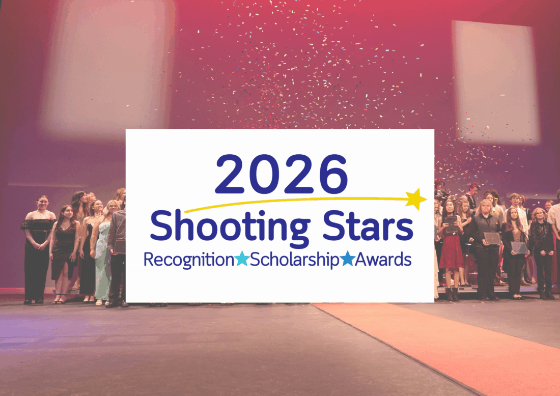 Photo with 2026 Shooting Stars, recognition, scholarship and awards